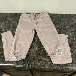 American Eagle Skinny Jeans Next Level Stretch Distressed Sz 2
